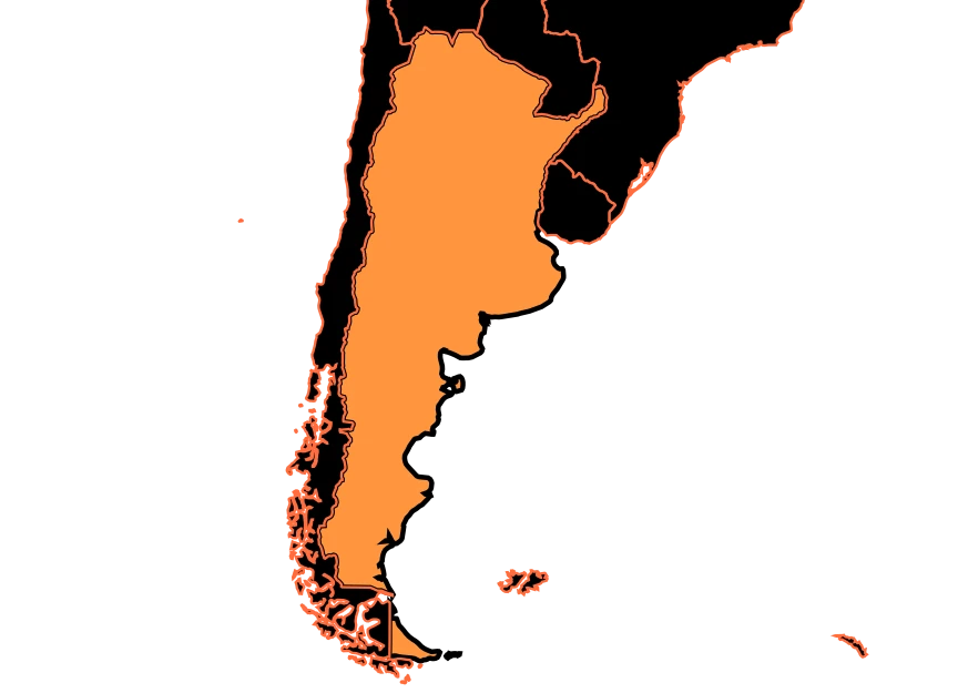 Mapa de Argentina