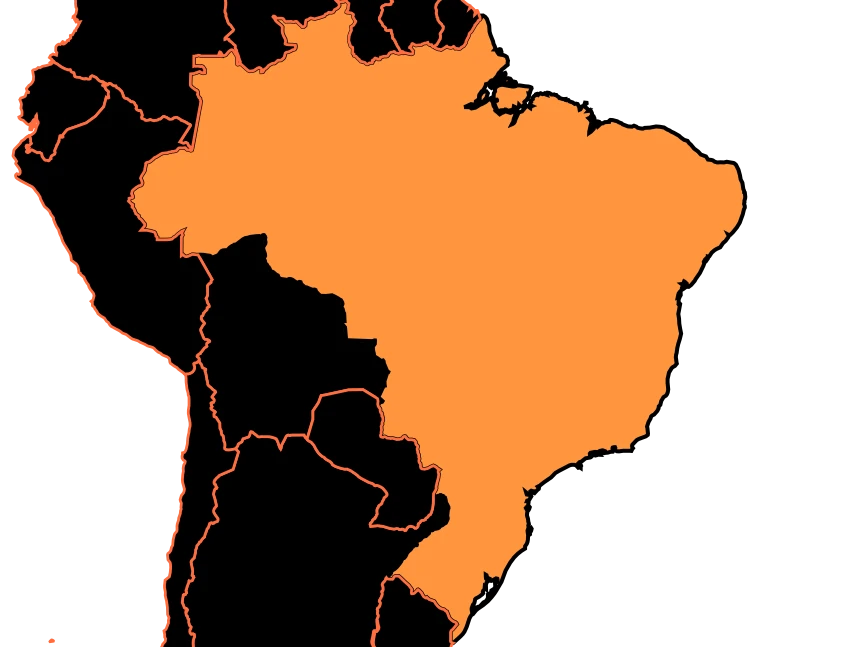 Mapa de Brasil