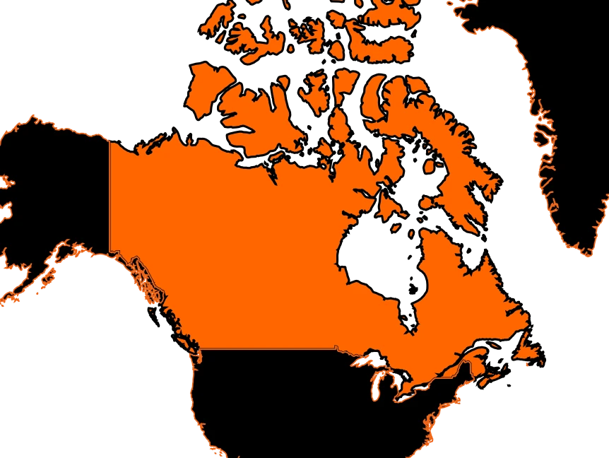 Mapa de Canadá