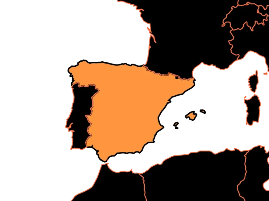 Mapa de Espanha