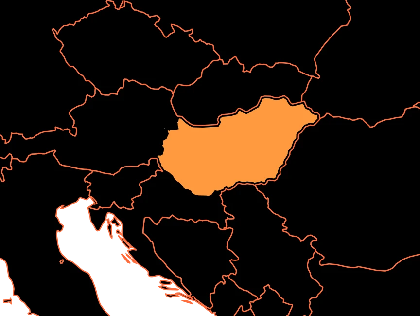 Mapa de Hungria