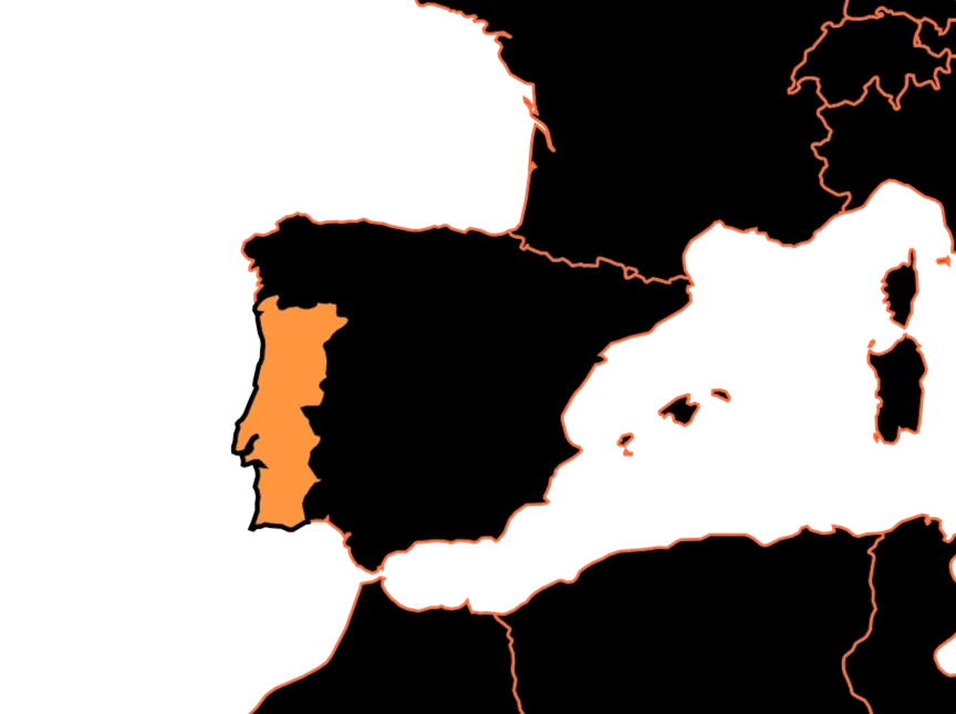 Mapa de Portugal