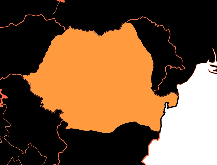 Mapa de Roménia