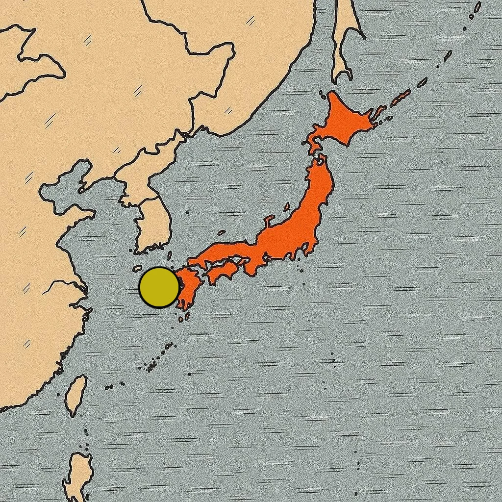 Isla Hashima mapa Japón