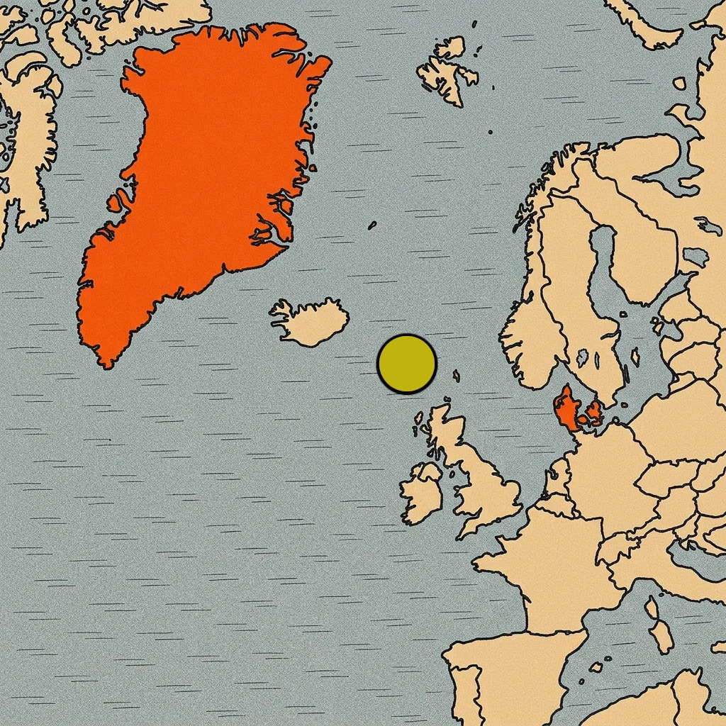Islas Feroe mapa - Dinamarca