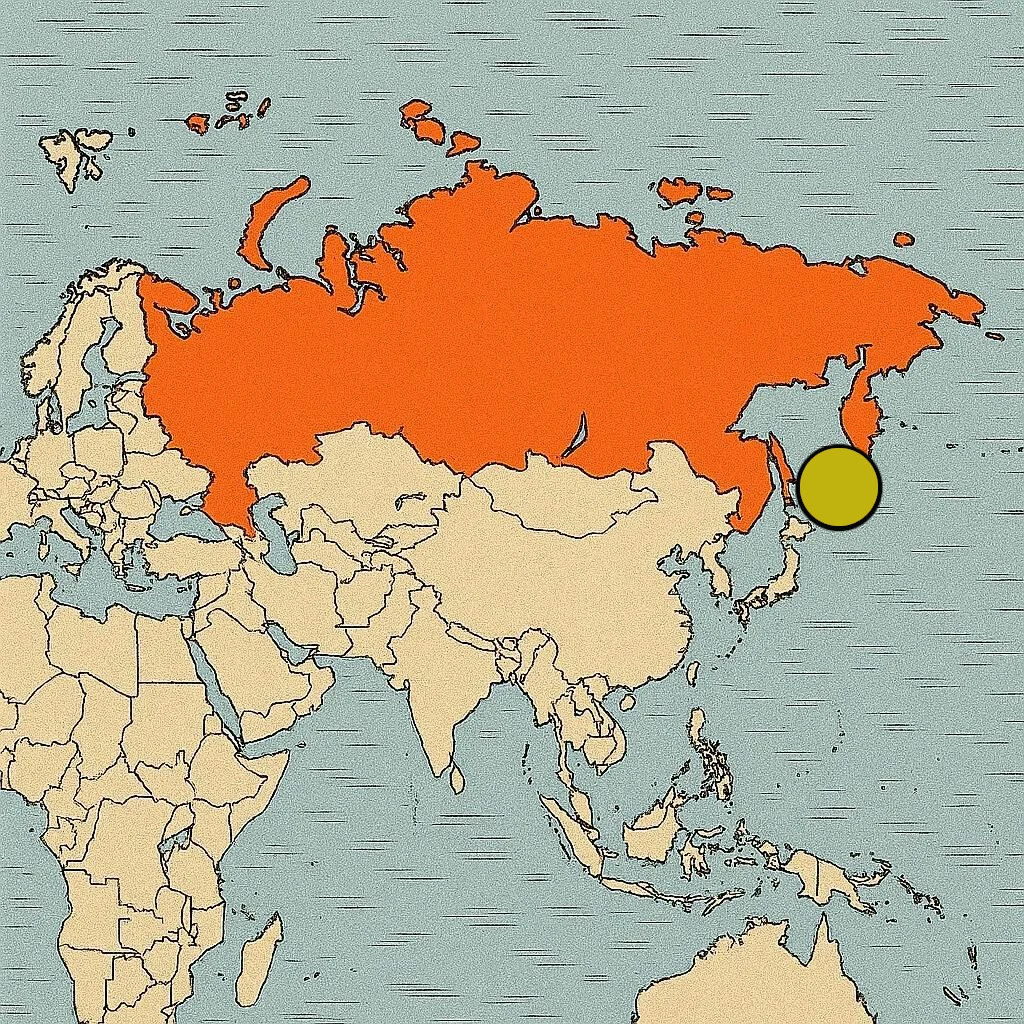 Islas Kuriles mapa Rusia Japón