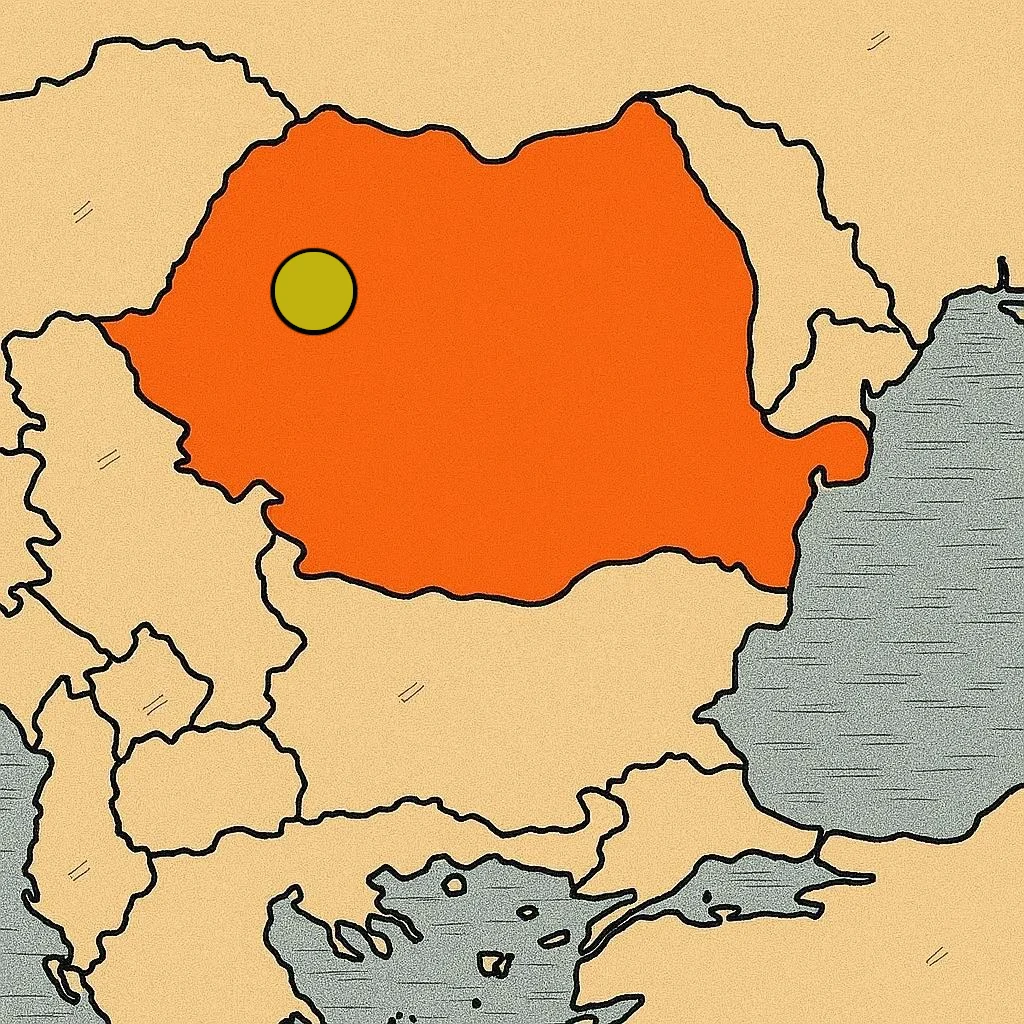 Scarisoara cave mapa - Rumania