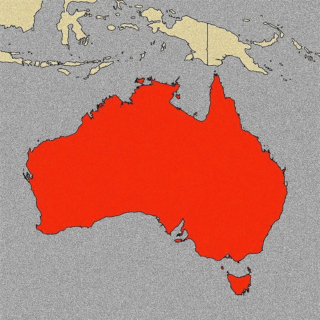 Animales venenosos mapa - Australia