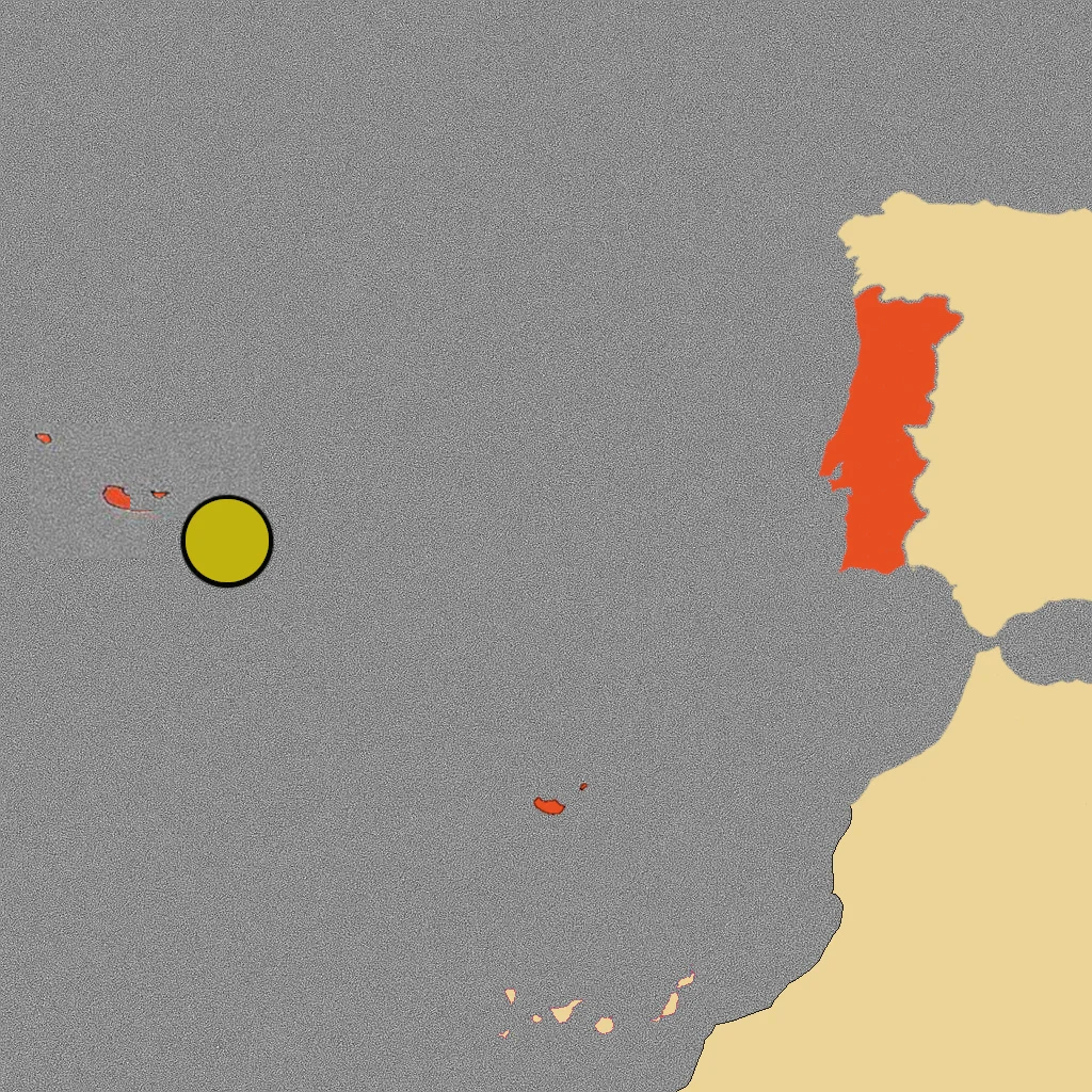 Sete Cidades mapa - Portugal