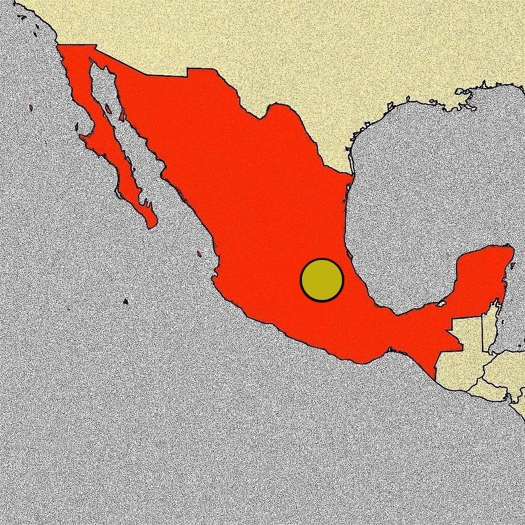 Teotihuacán mapa - México
