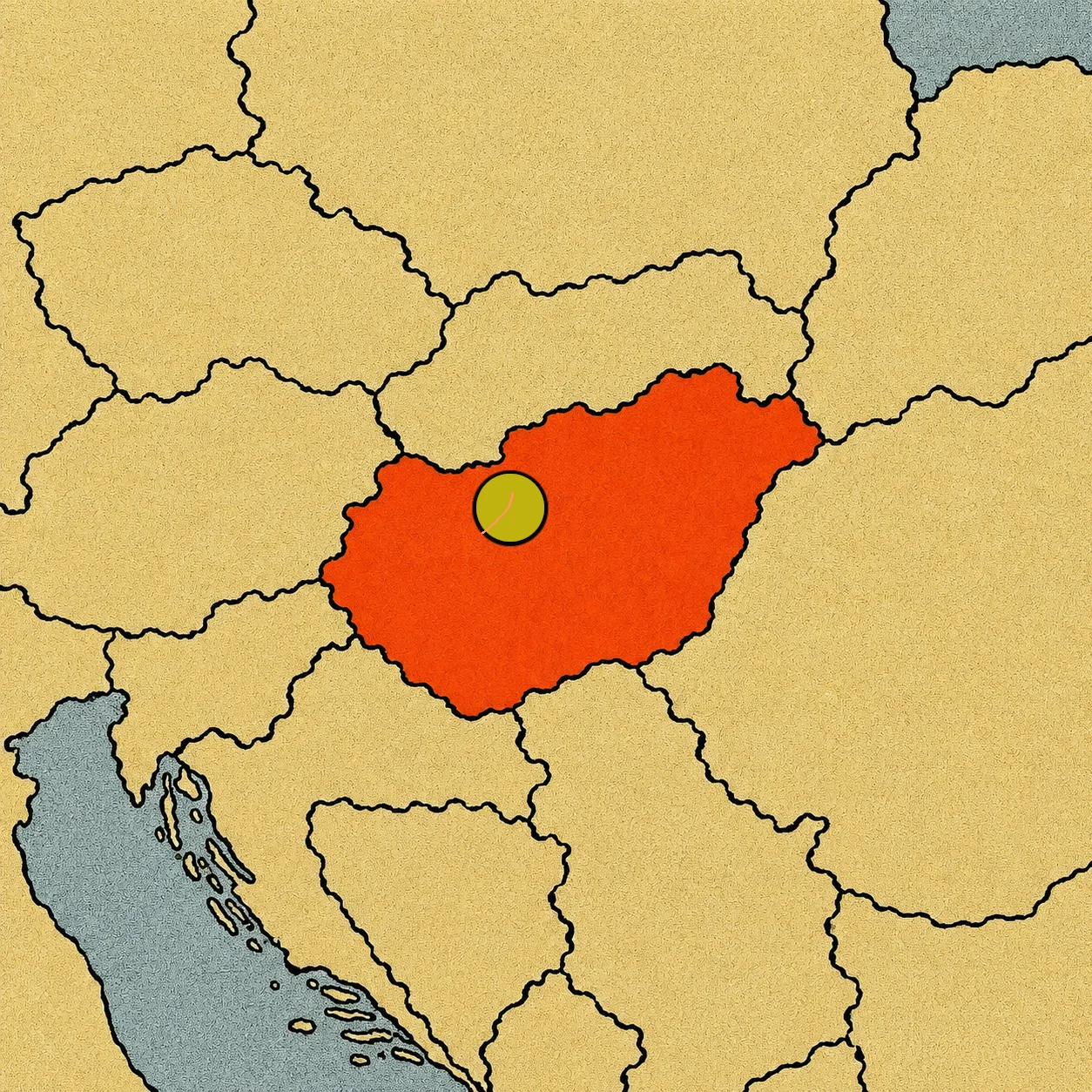Parlamento Budapest mapa - Hungria