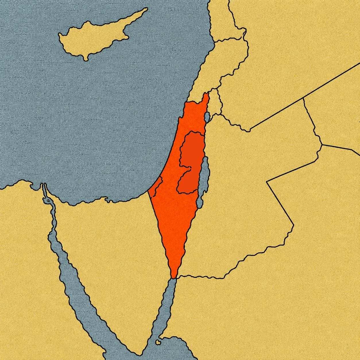 Mapa Israel